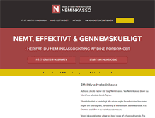 Tablet Screenshot of neminkasso.dk